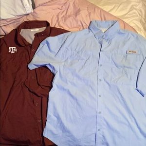 2 Columbia shirts